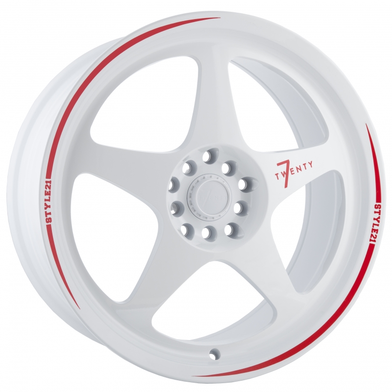 7TWENTY STYLE21 18 INCH 8J 5X100/5X114.3 ET42 GLOSS WHITE