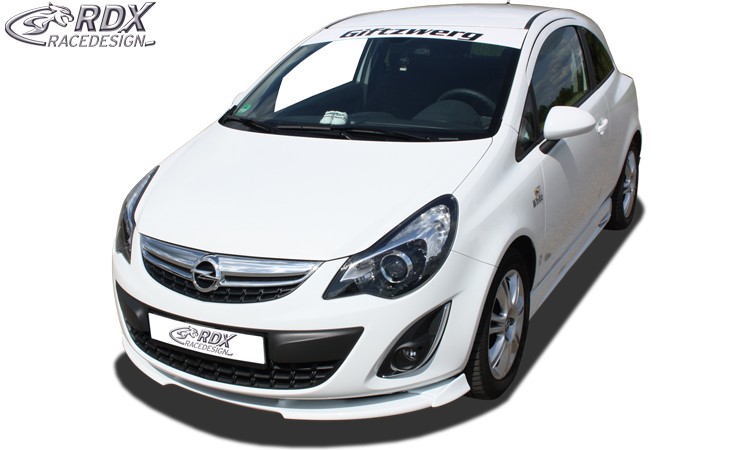FRONT SPOILER VARIO-X OPEL CORSA D FACELIFT 2010+ FRONT LIP SPLITTER - 4