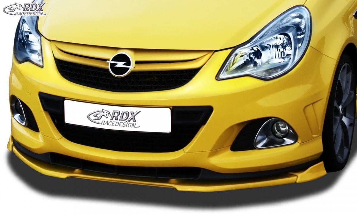 FRONT SPOILER VARIO-X OPEL CORSA D FACELIFT OPC 2010+ NUERBURGRING EDITION (FIT FOR OPC AND CARS WITH OPC FRONTBUMPER AND NRE-LIP) FRONT LIP SPLITTER