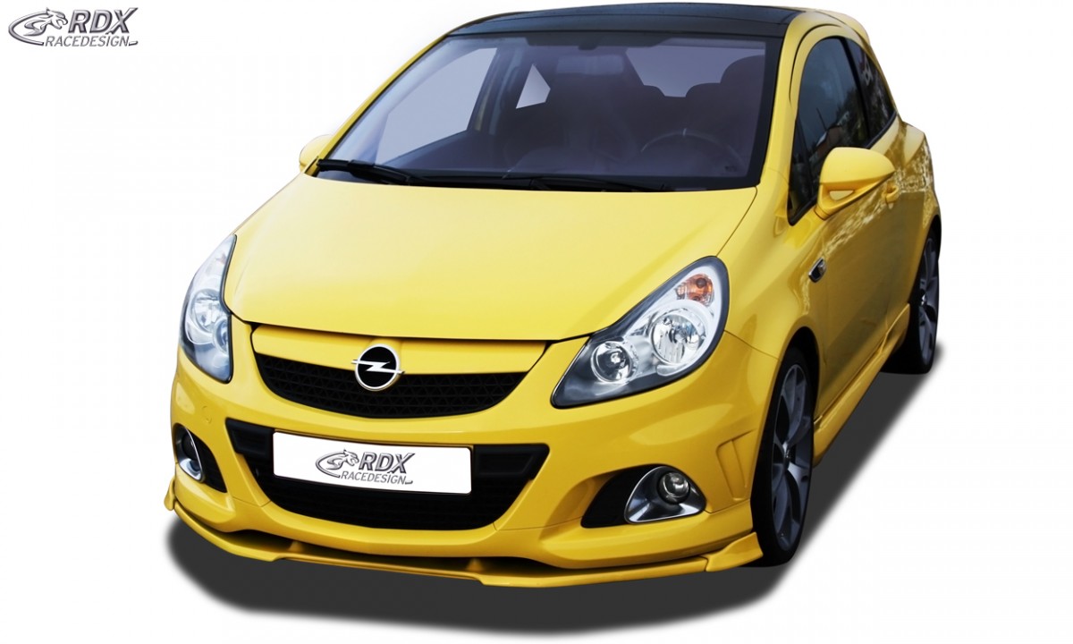 FRONT SPOILER VARIO-X OPEL CORSA D OPC -2010 (FIT FOR OPC AND CARS WITH OPC FRONTBUMPER) FRONT LIP SPLITTER - 2