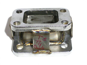 UNIVERSAL TURBO ADAPTER T3 TO T4 ANGLED
