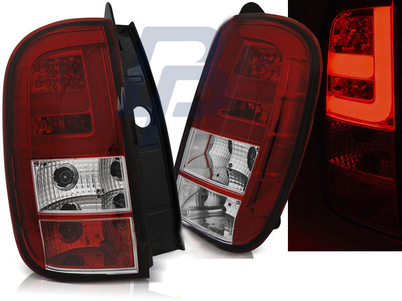 DACIA DUSTER 04.10- LED TAILLIGHTS BAR RED WHITE - 5