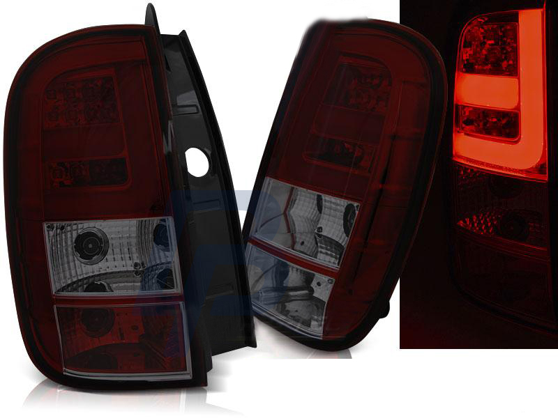 DACIA DUSTER 04.10- LED TAILLIGHTS BAR RED SMOKE - 5