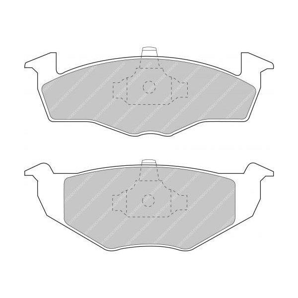 FERODO BRAKE PADS DS2500 FCP1054H VW GOLF 3 & 4 / SEAT IBIZA - FRONT - 2