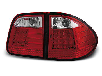MERCEDES W210 E-Klass 95-03.02 KOMBI RÖD/VITA LED BAKLAMPOR