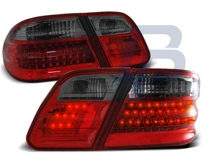 MERCEDES W210 E-CLASS 95-03.02 RED SMOKE LED TAILLIGHTS - 2