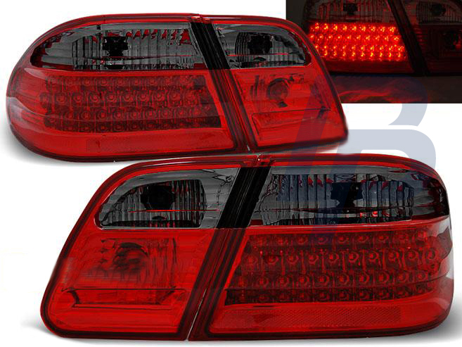 MERCEDES W210 95-03.02 RED SMOKE LED TAILLIGHTS - 2