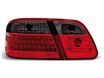 MERCEDES W210 95-03.02 RÖDA RÖKTONADE LED BAKLAMPOR