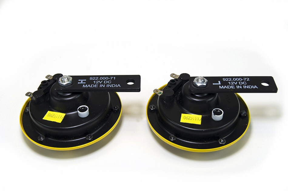 HELLA SHARPTONE HORN KIT YELLOW 115DB 350/415HZ SET OF 2 - 3