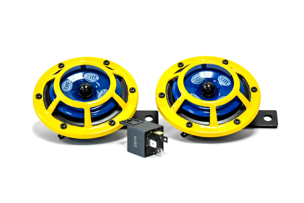 HELLA SHARPTONE HORN KIT YELLOW 115DB 350/415HZ SET OF 2