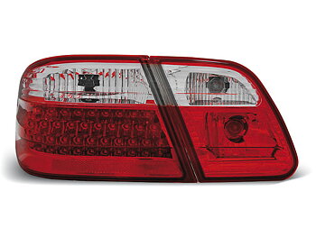 MERCEDES W210 95-03.02 RÖD/VITA LED BAKLAMPOR