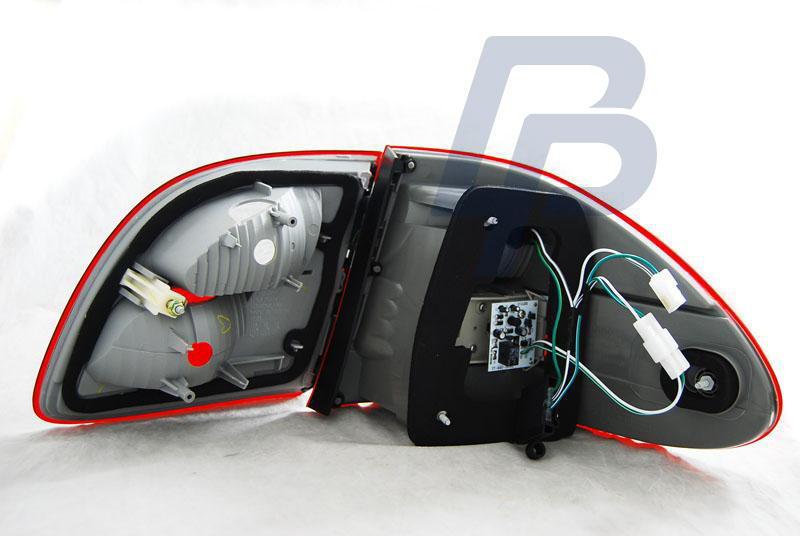 MERCEDES W211 WAGON E-CLASS 02-06 RED WHITE LED TAILLIGHTS - 3