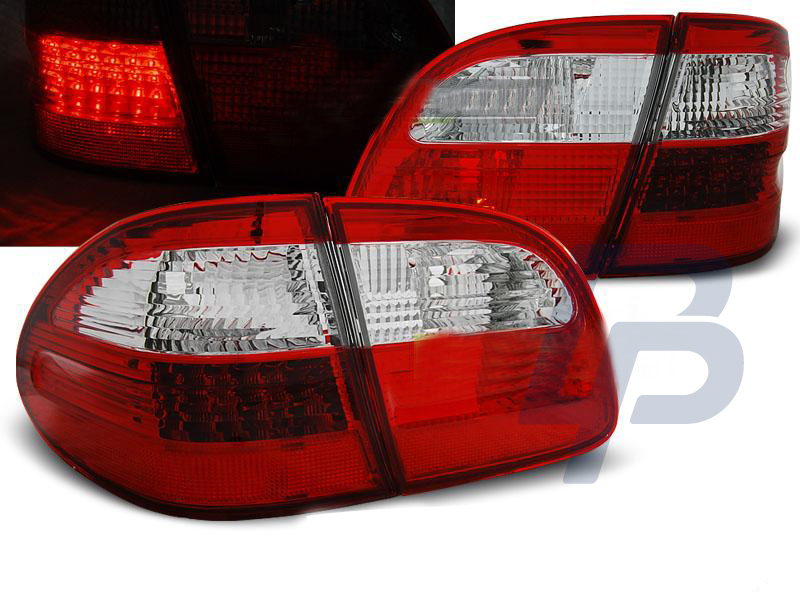 MERCEDES W211 WAGON E-CLASS 02-06 RED WHITE LED TAILLIGHTS - 4