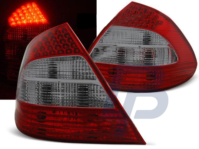 MERCEDES W211 E-CLASS 03.02-04.06 RED SMOKE LED TAILLIGHTS - 2