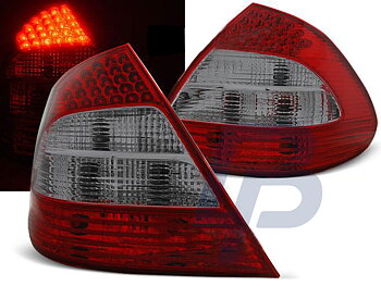 MERCEDES W211 E-CLASS 03.02-04.06 RED SMOKE LED TAILLIGHTS