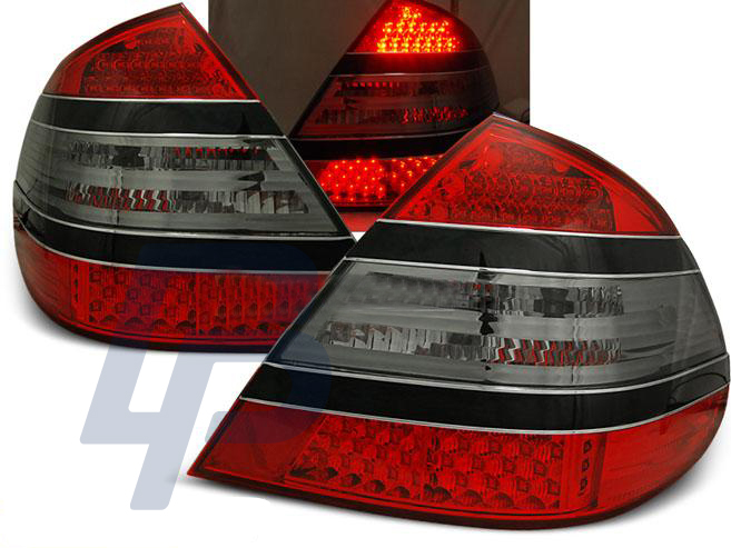 MERCEDES W211 E-CLASS 03.02-04.06 RED SMOKE LED TAILLIGHTS - 2