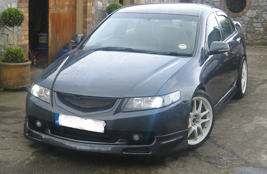 HONDA ACCORD EU 03-05 (CM/CL7/9) MUGEN STYLE GRILL FRP - 5