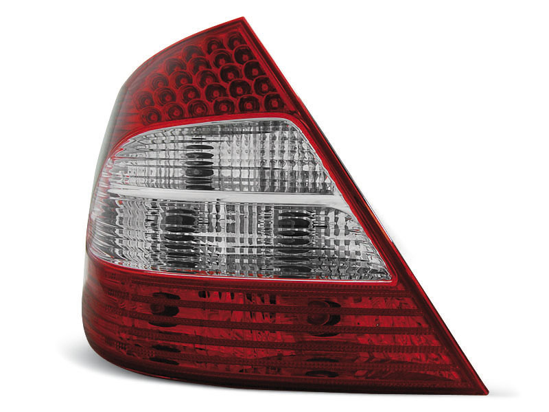 MERCEDES W211 E-CLASS 03.02-04.06 RED WHITE LED TAILLIGHTS