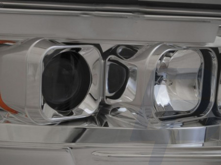 HEADLIGHTS DODGE RAM 02-06 TUBE LIGHT CHROME - 3