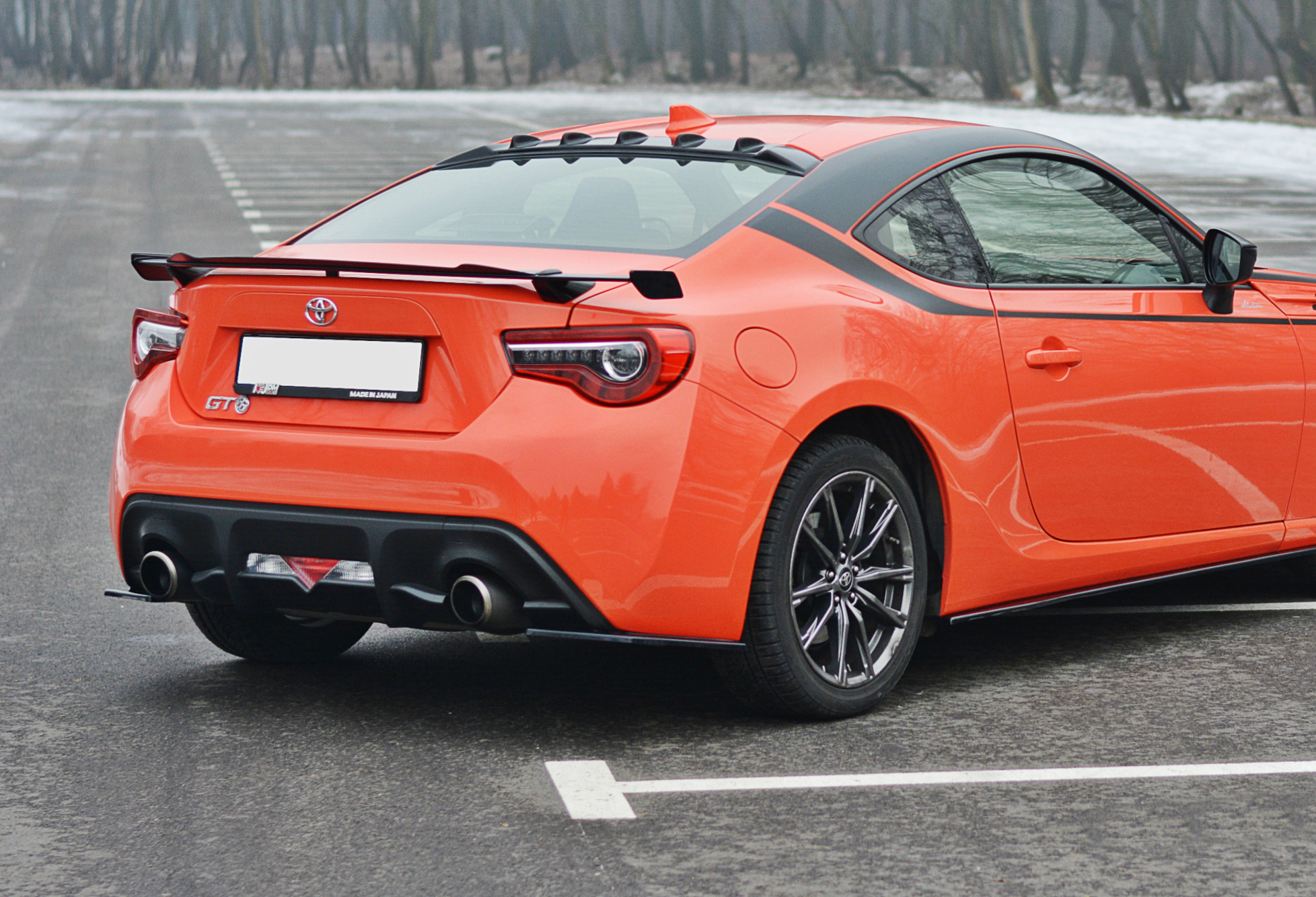 REAR SIDE SPLITTERS V.1 TOYOTA GT86 FACELIFT - 2