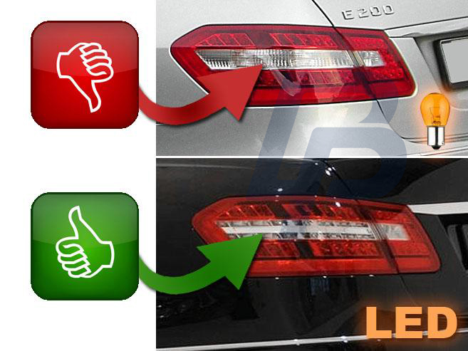 MERCEDES W212 E-CLASS 09-13 R-W LED TAILLIGHTS - 5