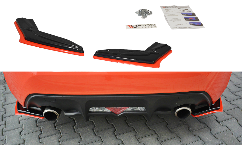 REAR SIDE SPLITTERS V.2 TOYOTA GT86 FACELIFT