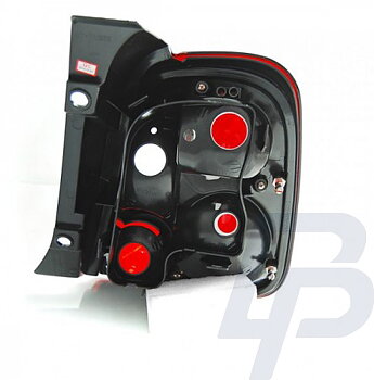 TAILLIGHTS FIAT 500 07- RED WHITE