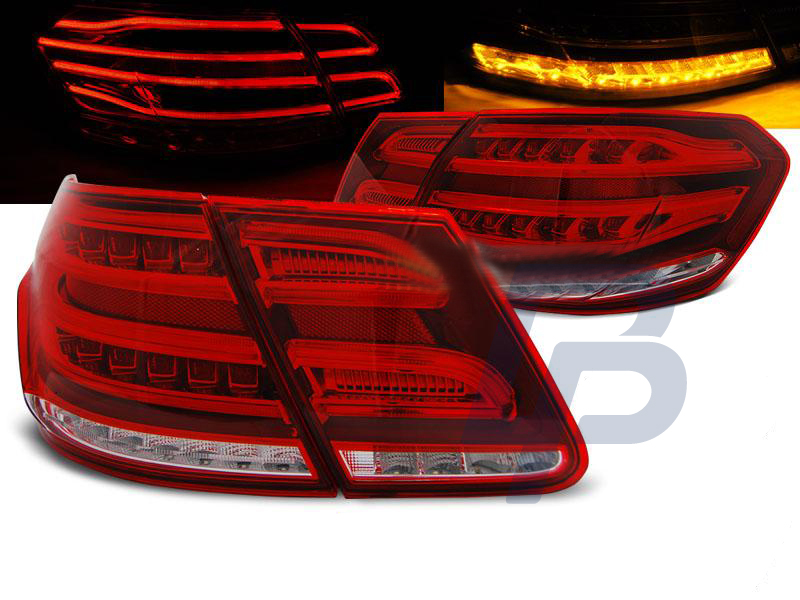 MERCEDES W212  E-CLASS 09-13  RED WHITE LED TAILLIGHTS - 7