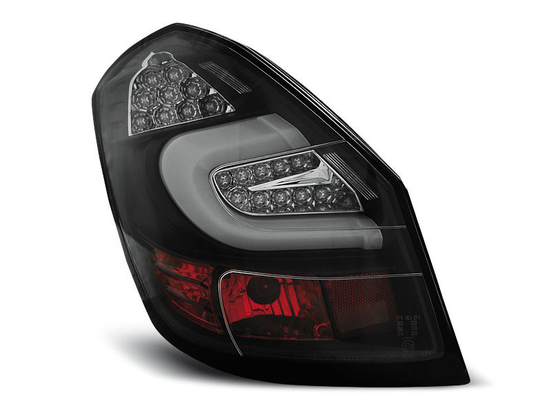 SKODA FABIA II 07- 06.14 BLACK LED TAILLIGHTS BAR