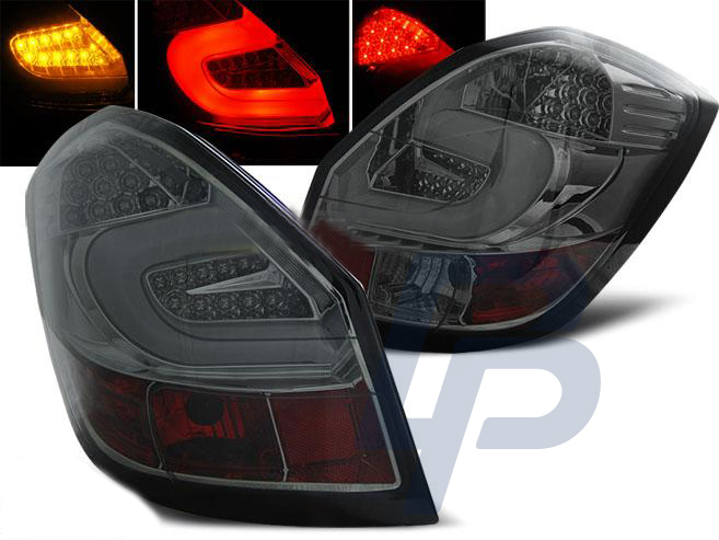 SKODA FABIA II 07- 06.14 SMOKE LED TAILLIGHTS BAR - 2
