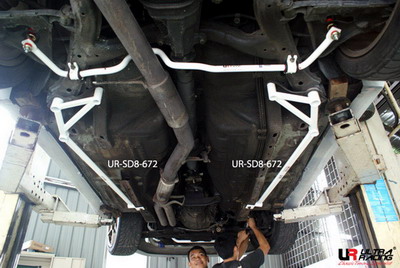 NISSAN S13 89-94 ULTRARACING 2X 4-POINT SIDE/FLOOR BARS