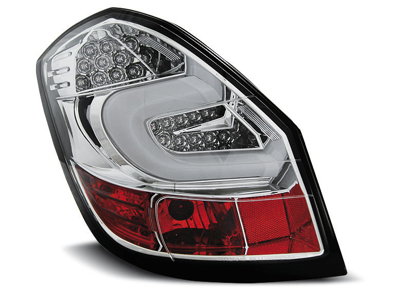 SKODA FABIA II 07-06.14 CHROME LED TAILLIGHTS BAR