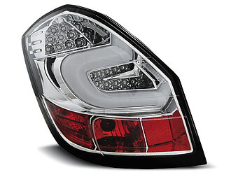 SKODA FABIA II 07-06.14 CHROME LED TAILLIGHTS BAR