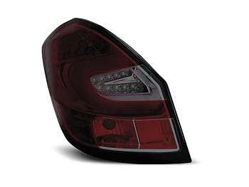SKODA FABIA II 07- 06.14 RED SMOKE LED TAILLIGHTS BAR