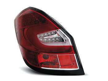 SKODA FABIA II 07-06.14  RED WHITE LED TAILLIGHTS BAR