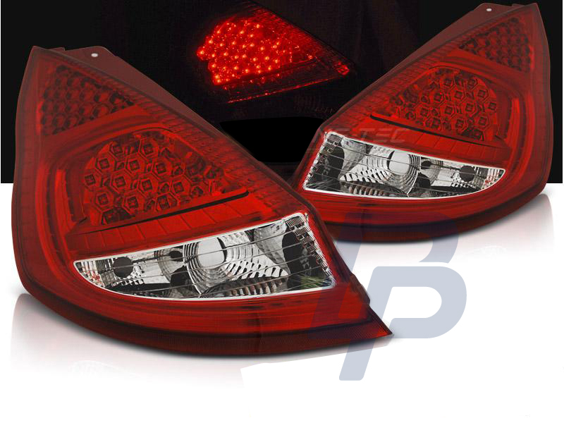 FORD FIESTA MK7 08-12  HB RED WHITE LED TAILLIGHTS - 3