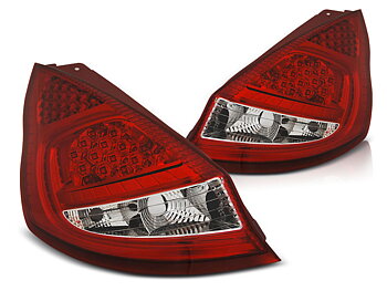 FORD FIESTA MK7 08-12  HB RED WHITE LED TAILLIGHTS