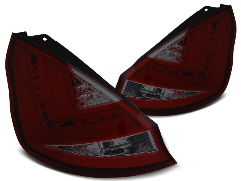 FORD FIESTA MK7 08-12 HB RED SMOKE LED TAILLIGHTS BAR