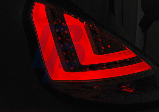 FORD FIESTA MK7 08-12 HB RED WHITE LED TAILLIGHTS BAR - 3