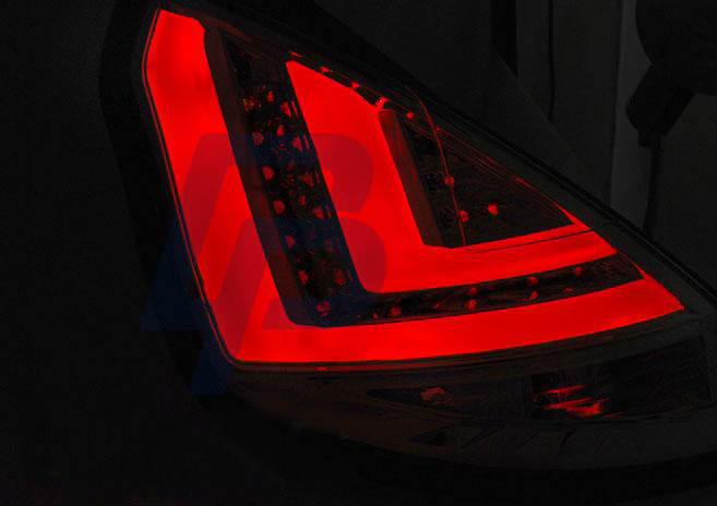 FORD FIESTA MK7 08-12 HB CHROME LED TAILLIGHTS BAR - 3