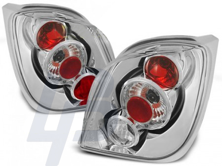 TAILLIGHTS FORD FIESTA MK3 04.89-09.95 CHROME