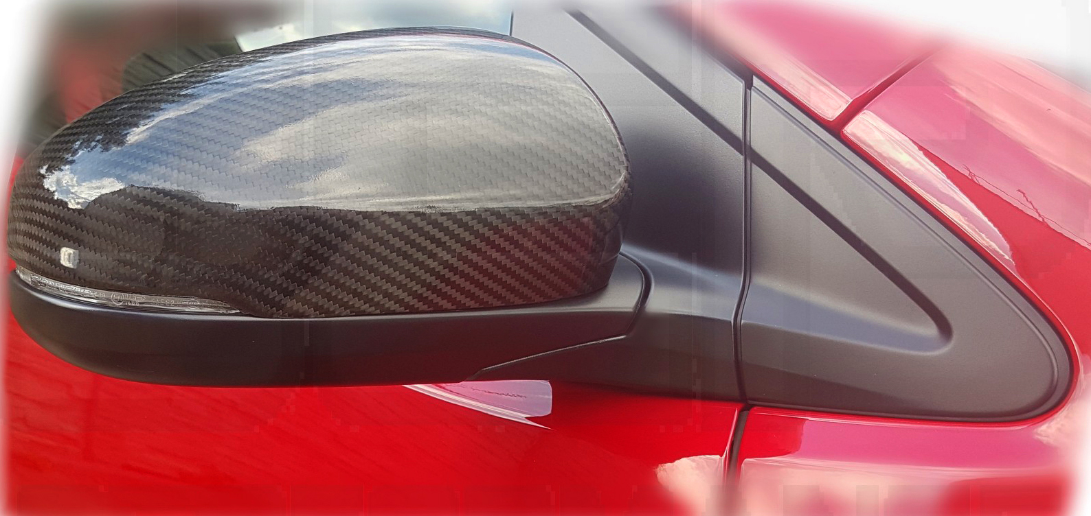 HONDA CIVIC 12+ 5D INC TYPE-R AEROWORKS CARBON MIRROR COVER