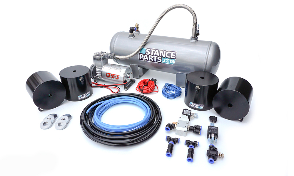 COILOVER AIR LIFT CUP SYSTEM FRONT + REAR KIT