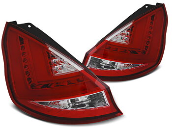 FORD FIESTA MK7 12-15 HB RED WHITE LED TAILLIGHTS BAR