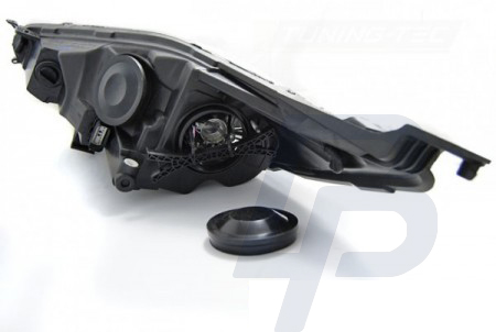 HEADLIGHTS FORD FIESTA MK7 13-16 LED DRL CHROME - 3