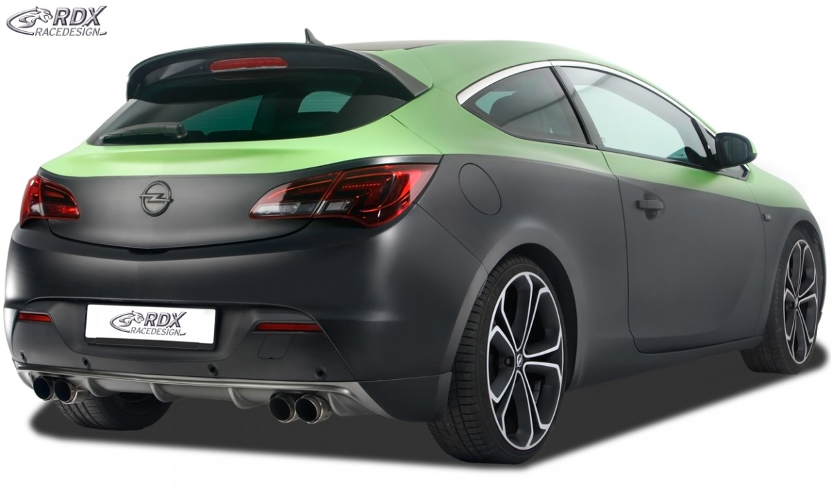 REAR BUMPER EXTENSION OPEL ASTRA J GTC DIFFUSOR (FOR LEFT+RIGHT EXHAUSTS) - 4