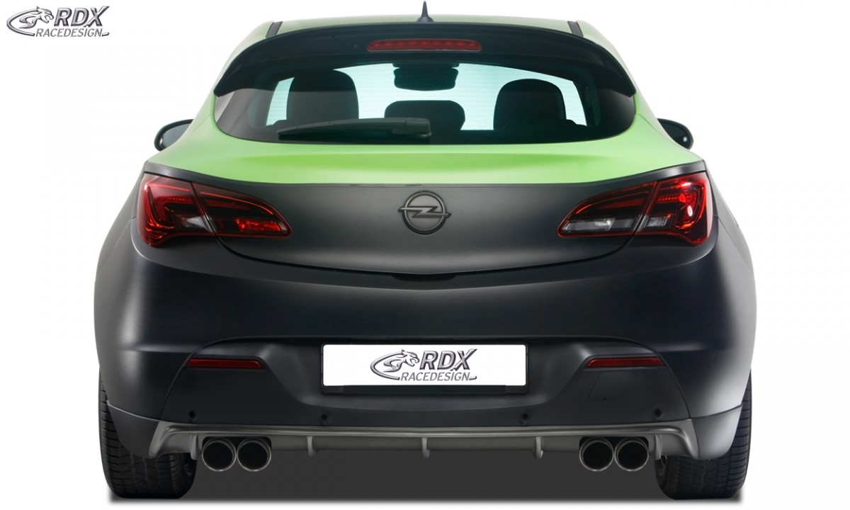 REAR BUMPER EXTENSION OPEL ASTRA J GTC DIFFUSOR (FOR LEFT+RIGHT EXHAUSTS) - 2