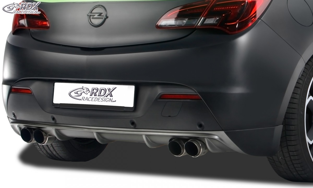 REAR BUMPER EXTENSION OPEL ASTRA J GTC DIFFUSOR (FOR LEFT+RIGHT EXHAUSTS) - 3
