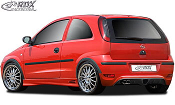 REAR BUMPER EXTENSION OPEL CORSA C