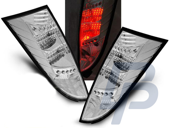 FORD FOCUS MK1 10.98-10.04 CHROME LED TAILLIGHTS - 3